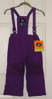 New Girls Athletech Snow pants Overalls Purple  