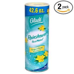 Glade Carpet & Room Deodorizer Rainshower 6 42.6 ounce cans (Pack of 2 