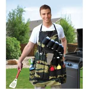 Big Mouth Toys The Grill Sergeant BBQ Apron  Kitchen 