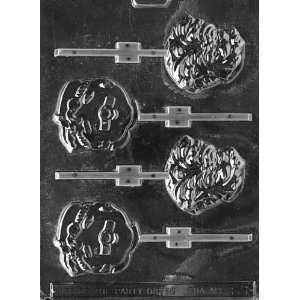  MR. AND MRS. CLAUS HEADS Christmas Candy Mold Chocolate 
