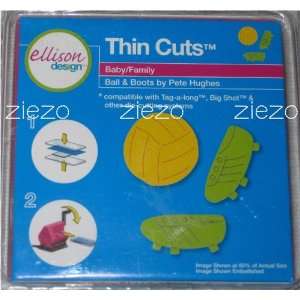   : Ellison/Sizzix Thin Cuts Ball & Boots 22094: Arts, Crafts & Sewing