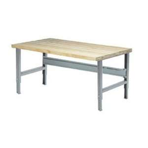  48 X 30 Maple Square Edge Work Bench  Adjustable Height 