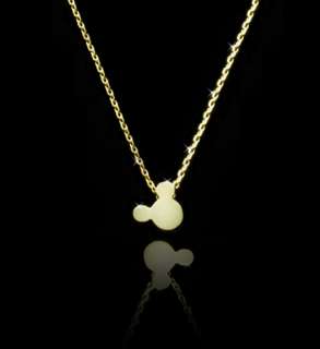Petite Mickey Mouse Gold Necklace