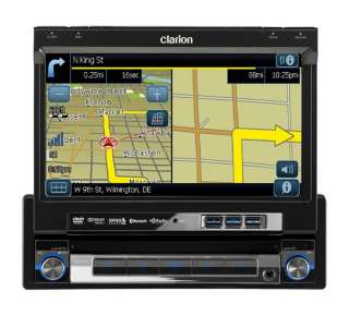  Clarion NZ500 7 In Dash Single Din Touchscreen DVD/CD/MP3 