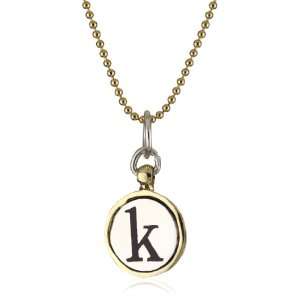  Waxing Poetic Monogram Insignia K Charm, 18 Jewelry