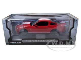   car model of 2010 Ford Shelby Mustang GT500 Torch Red die cast car by