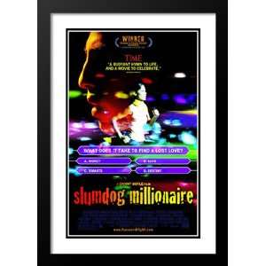  Slumdog Millionaire 20x26 Framed and Double Matted Movie 