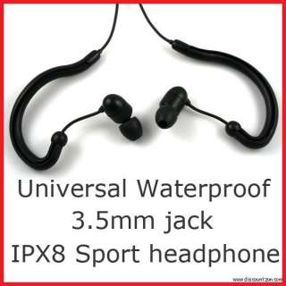 5mm Sport earphone/headphone 4 Waterproof  player  