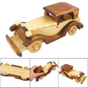   Home Office Wood Color Wooden Old Jalopy Car Toy Decor: Toys & Games