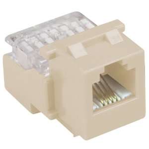  Allen Tel AT24 09 Category 3 Compact Jack Module, Ivory, 1 