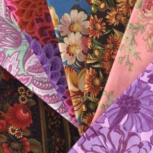  Large Scale Floral Fat Quarter Grab Bag By The Each Arts 