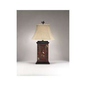    9018 Fly Fishing 32 Hand Painted Burl Table Lamp: Home Improvement