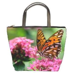   Bucket Bag Handbag Purse Butterfly Fly Animal Flower: Everything Else