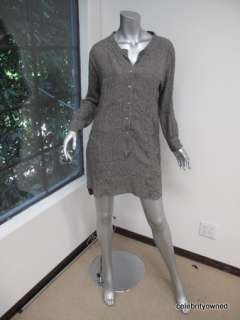 Isabel Marant Black/Gray 1/2 Button Long Sleeve Tunic 1  