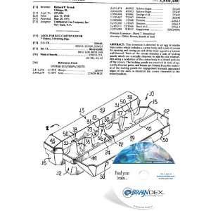    NEW Patent CD for LOCK FOR EGG CARTON COVER: Everything Else
