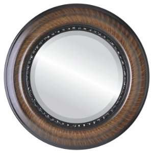 Chicago Circle in Vintage Walnut Mirror and Frame