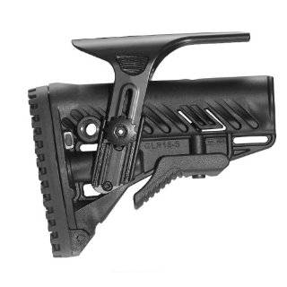 Mako M4/AR 15 Stock with Adjustable Cheek Riser, Battery Storage and 
