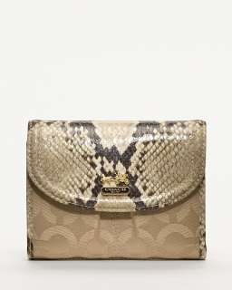COACH Madison Op Art Sateen Medium Wallet   Wallets   Handbags 