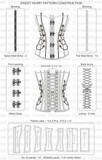 Steampunk Overbust Corset Steel Boned Waist Reducing Tight Lacing 