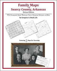 Family Maps Searcy County Arkansas Genealogy AR Plat  
