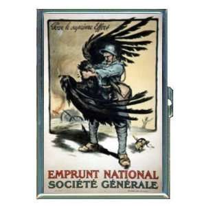   War I Poster France ID Holder, Cigarette Case or Wallet: MADE IN USA