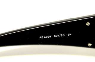 RAY BAN RB 4099 601/8G SUNGLASSES BLACK PLASTIC GREY GRADIENT 601 8G 