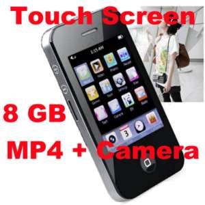 100% 8GB Touch Screen  Mp4 FM Player Camera DV  