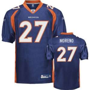    Reebok Authentic Navy #27 Denver Broncos Jersey