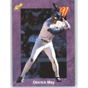 Game (Purple) Trivia Game Card # 153 Derrick May   Chicago Cubs   MLB 