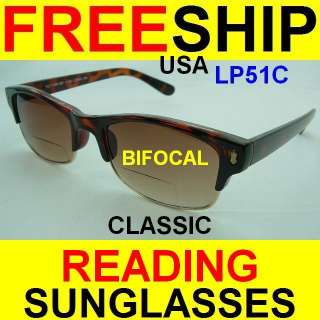BIFOCAL READING SUN GLASSES CLUBMASTER NEW 1.25 1.5 1.75 2.0 2.25 2.5 