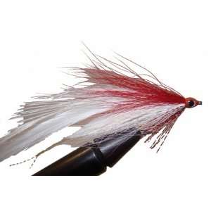 Red and White Deceiver Fly by Wild Water, Size 2, Qty. 3  
