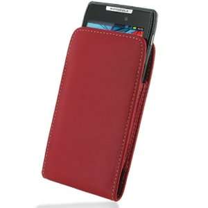   Red Leather Case for Motorola RAZR XT910/Droid RAZR XT912: Electronics