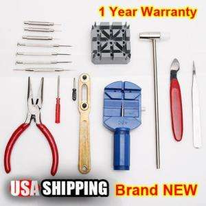 16 Piece Watch Battery and Band Replacement Tool Kit  