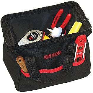 12 in. Tool Bag, Large Mouth  Craftsman Tools Hand Tools Tool Carriers 