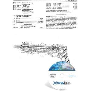  NEW Patent CD for POWDER ACTUATED TOOL 