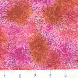  45 Wide Floral Texture Rose Fabric By The Yard: Arts 