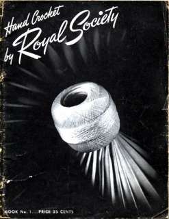 VINTAGE 40S #1 ROYAL SOCIETY CROCHET BOOK 1943  