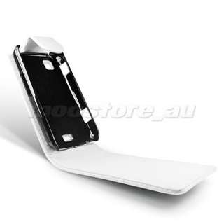 LEATHER CASE COVER FOR SAMSUNG I5700 GALAXY SPICA WHITE  