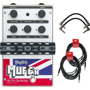  Electro Harmonix English Muffn Pedal Bundle w/4 Free Cables 