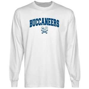 Charleston Southern Buccaneers White Logo Arch Long Sleeve T shirt 