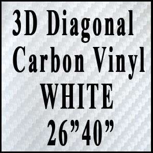 3D Orange Diagonal CARBON FIBER VINYL Sheet 2640  