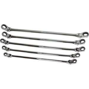 EZ Red 5 Pc. Metric Flexible Ratcheting Wrench Set
