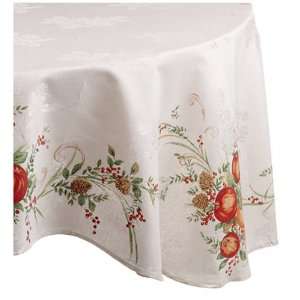    Lenox Boxwood and Pine 70 Inch Round Tablecloth