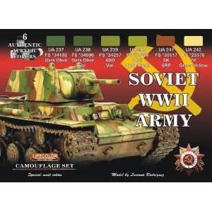   Paint Set   Camouflage Soviet Army WWII Tank Acrylic Set Toys & Games