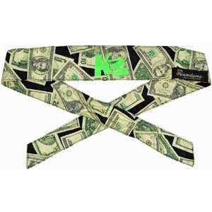 Sandana Paintball Headband   Money w/ Green KM Logo  