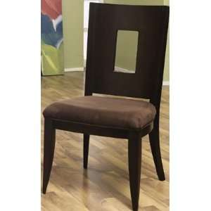  Klaussner Nikka Dining Side Chair Dark Wood: Home 