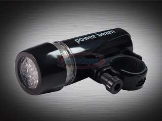 Waterproof 5 LED Bike Head Light+5 LED Rear Flashlight  