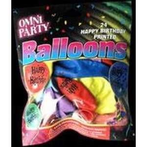  Omni Party Happy Bday Printed Balloons (6 Pack): Health 