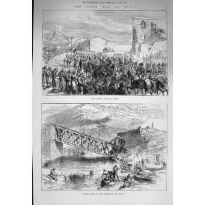    1875 War Spain King Alfonso Tafalla Railway Bridge