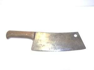 vintage tool old meat cleaver butcher knife E.A.WEBBER  